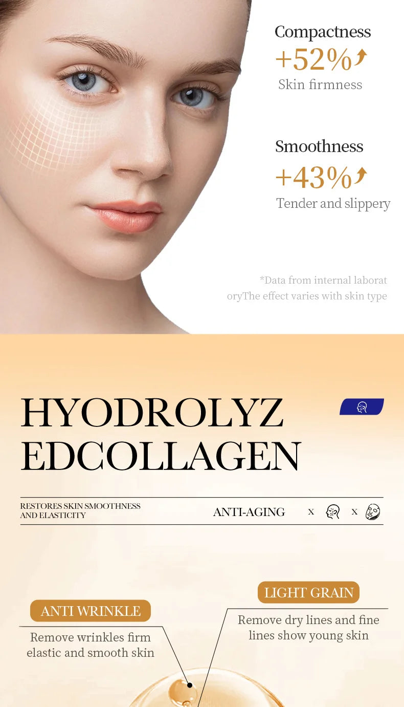 Masque Anti-Rides Collagène – 10 Pièces, Hydratant & Éclat.