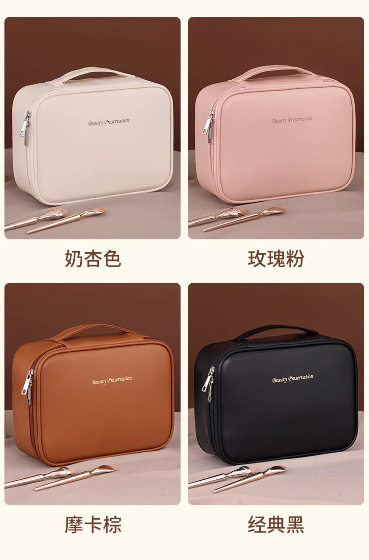 Trousse de Maquillage Femme Grande Capacité – Sac Cosmétique de Voyage Portable, Organisateur Beauté Pratique et Élégant