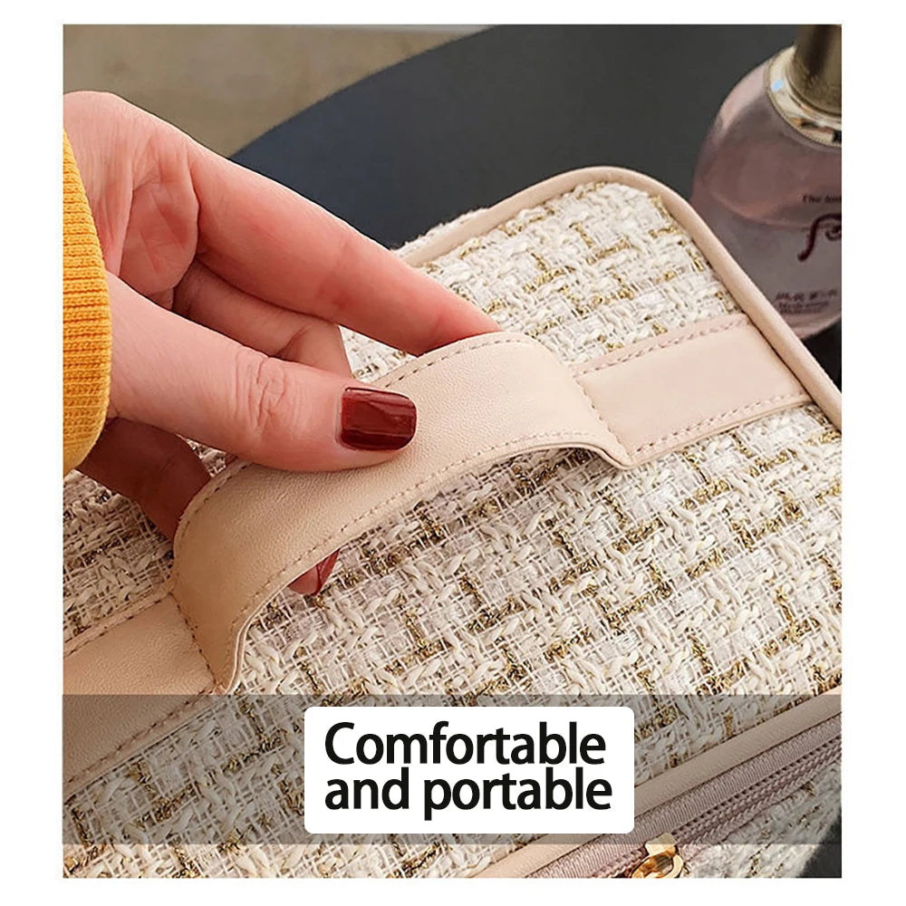 Grande capacité nouvelle sortie Portable haute valeur sac cosmétique trousse de toilette sac de rangement sac à main Simple et pratique nouveau style
