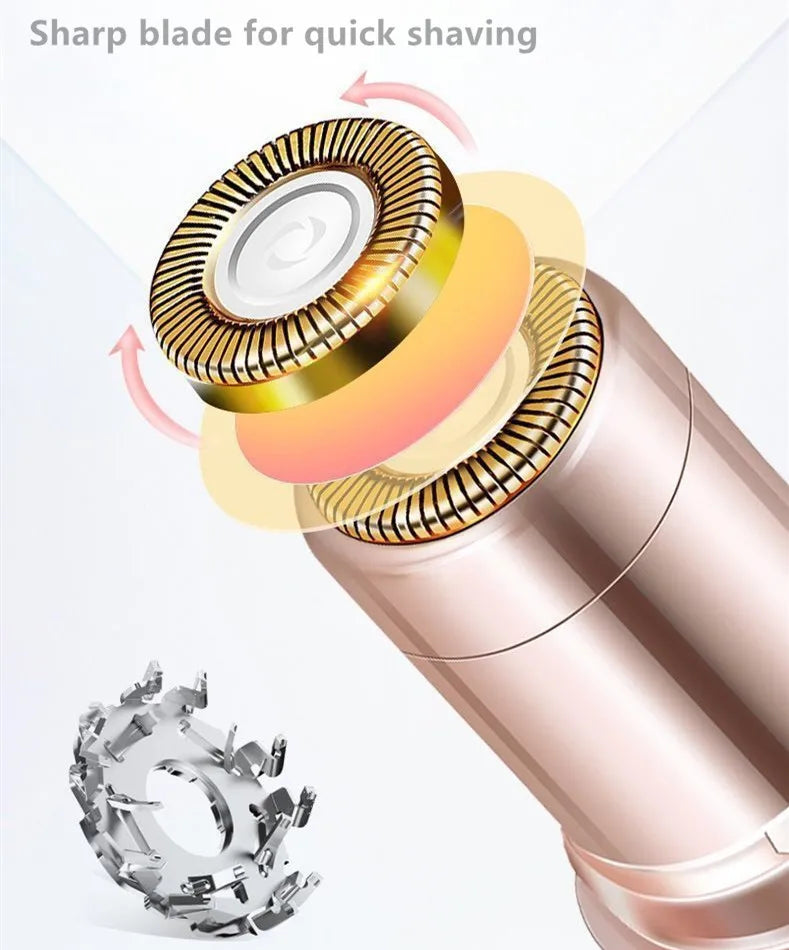 Mini épilateur électrique sourcils – Portable, indolore, design rouge à lèvres