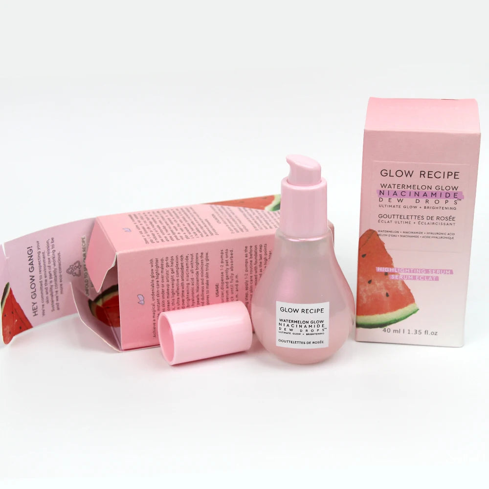 Glow Recette Niacinamide WaterNeutrGlow Gouttes de Rosée, Élimination de la Pigmentation, Sérum Éclaircissant pour le Visage et le Corps, 40ml
