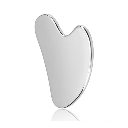 1 pièces en acier inoxydable Gua Sha grattoir masseur pour visage cou corps Guasha outil de Massage soins de la peau du visage Guasha conseil visage masseur
