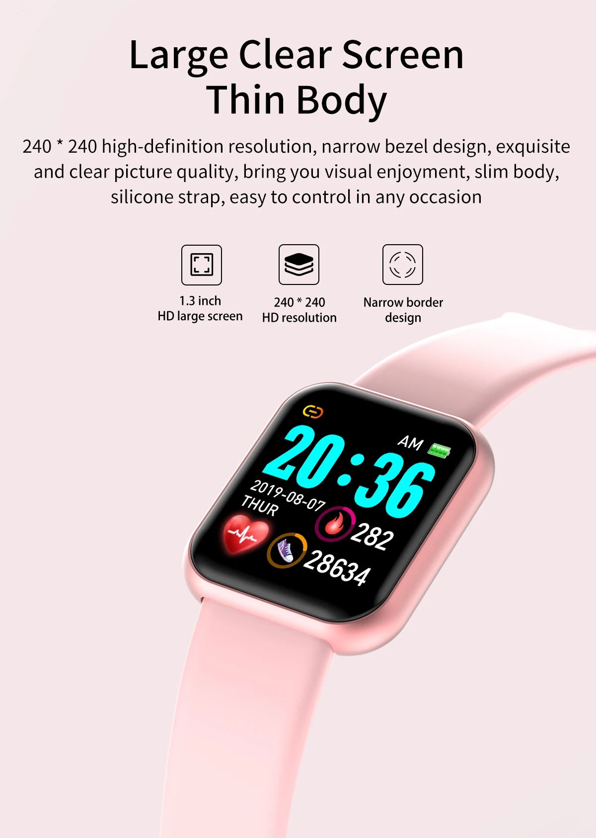 Montre intelligente multifonctionnelle pour hommes et femmes, Bluetooth, téléphone connecté, musique, fitness, bracelet de sport, moniteur de sommeil, Y68, D20