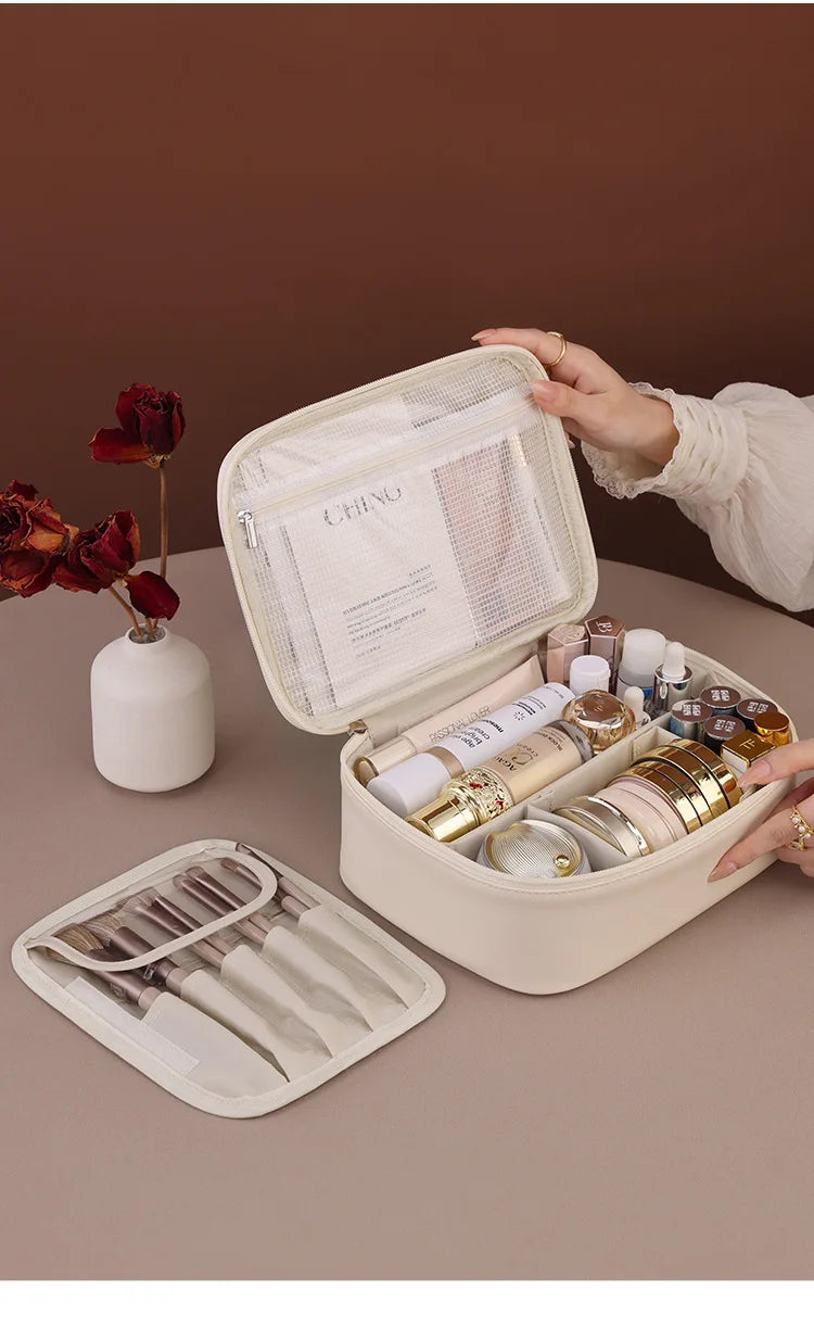 Sac de Voyage Cosmétique Étanche à Grande Capacité