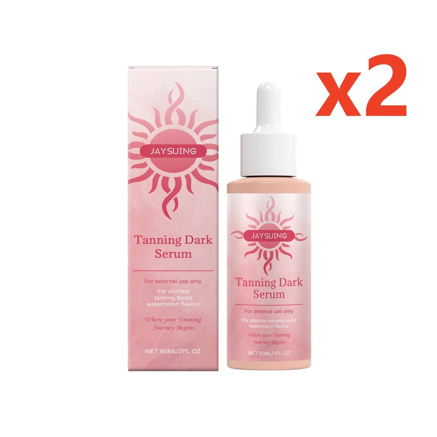 Gouttes de bronzage pastèque – Accélérateur sans soleil, hydratant visage & corps
