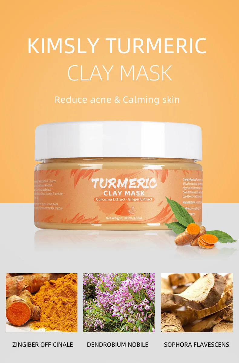 Masques Visage Naturels – Curcuma, Thé Vert, Rose & Avocat