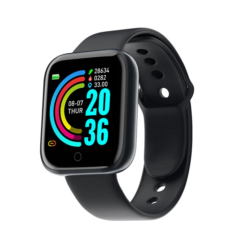 Montre intelligente multifonctionnelle pour hommes et femmes, Bluetooth, téléphone connecté, musique, fitness, bracelet de sport, moniteur de sommeil, Y68, D20