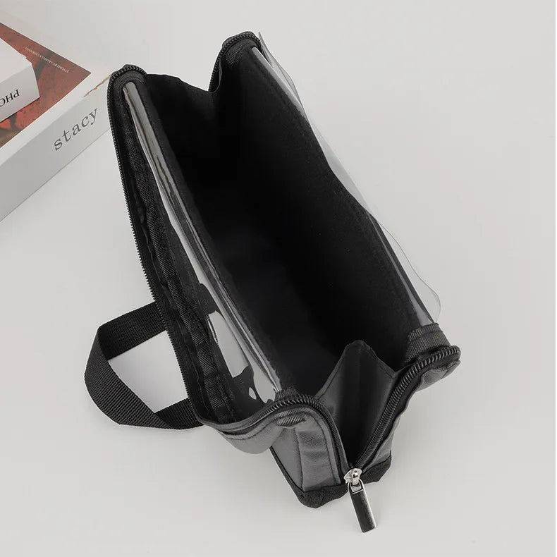 Sac de rangement de maquillage Portable européen et américain, sac à main de maquillage professionnel avec fermeture magnétique, sac à brosse pliable, grande casquette