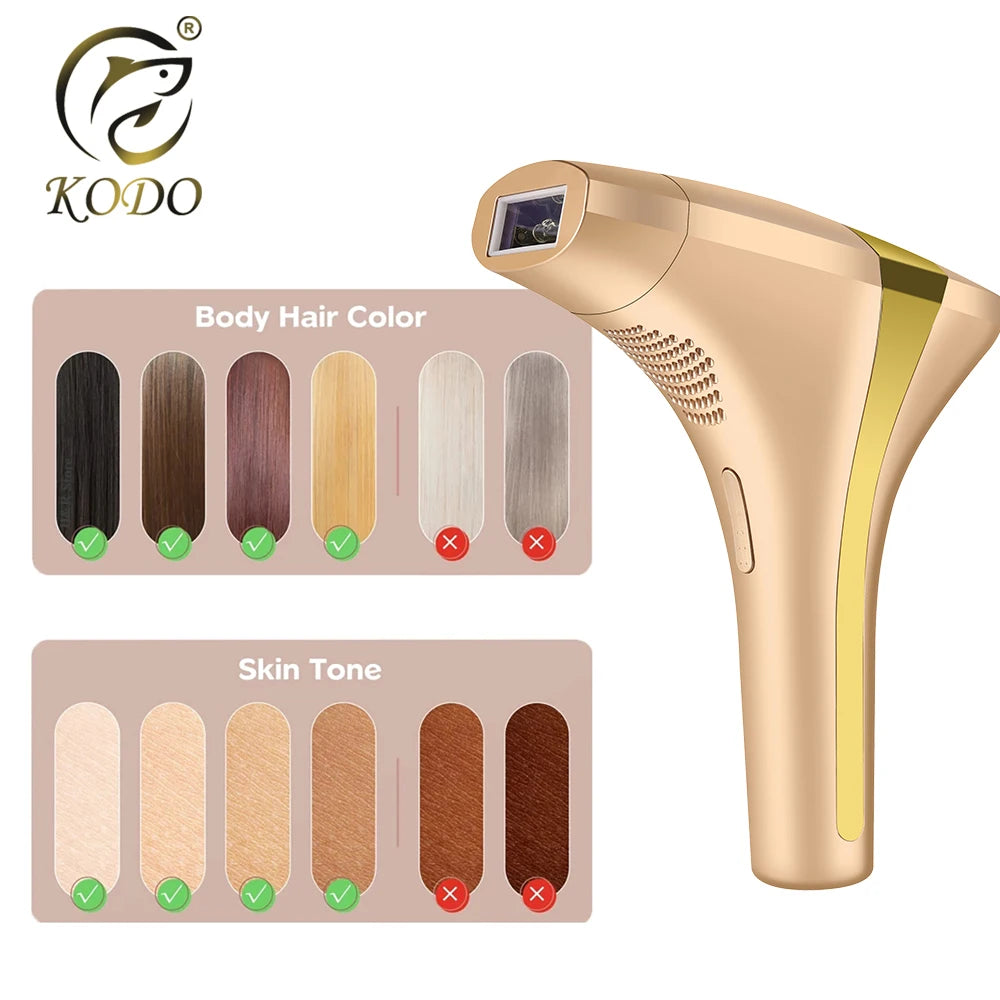 KODO 2025 – Épilateur laser IPL 4-en-1 indolore visage & corps