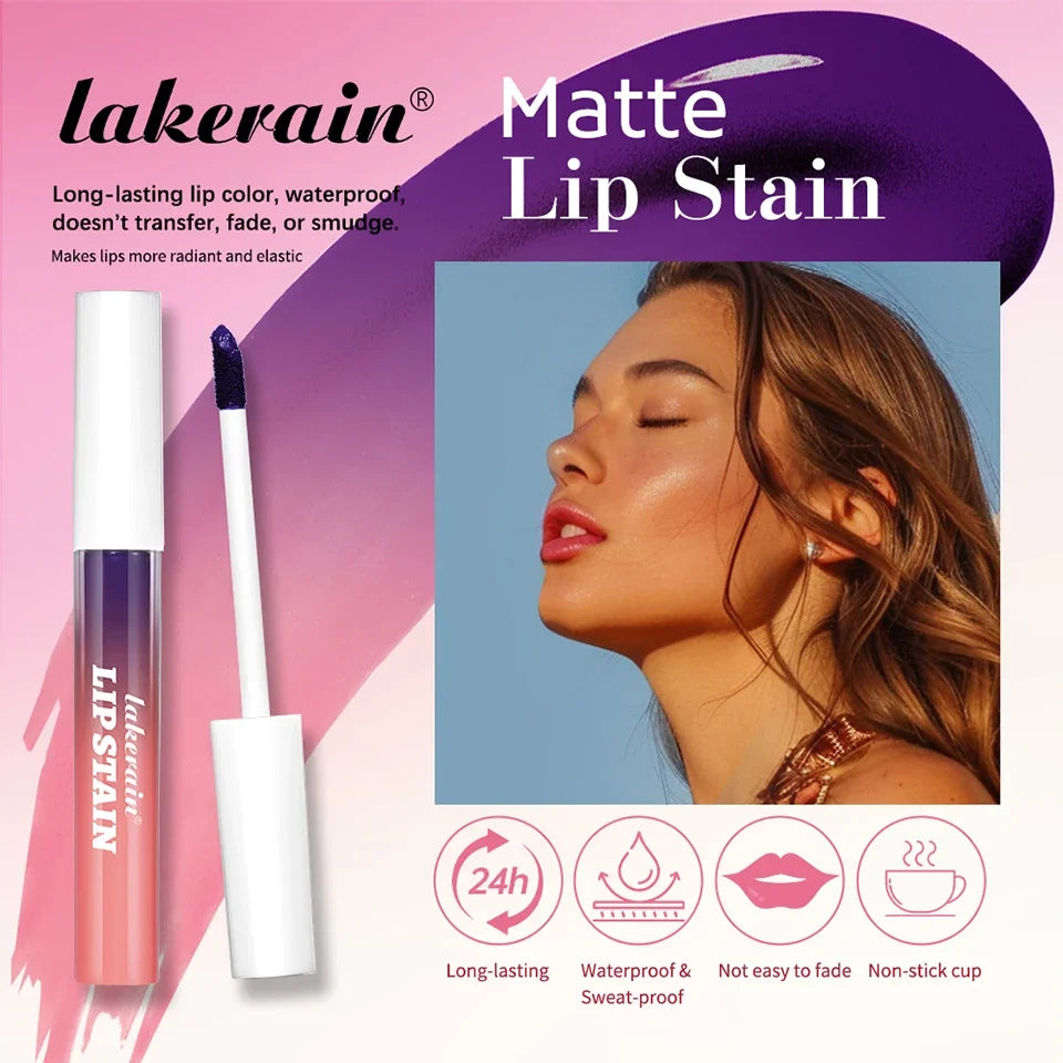 Rouge à lèvres liquide imperméable, 3 couleurs, hydratant durable, brillant à lèvres, ne se décolore pas, Sexy, tatouage teint, cosmétiques pour les lèvres