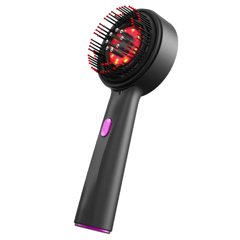 Peigne de Massage électrique à vibrations, thérapie à la lumière rouge, brosse de Massage pour la croissance des cheveux, Anti-perte de cheveux, applicateur d'huile liquide, soins capillaires