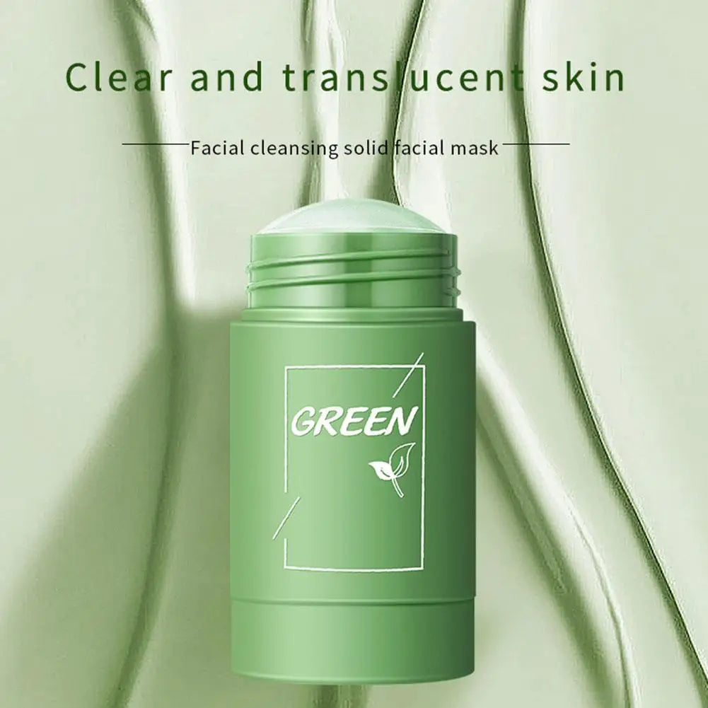 Masque Boue Thé Vert & Aubergine – Anti-Points Noirs & Pores Resserrés.