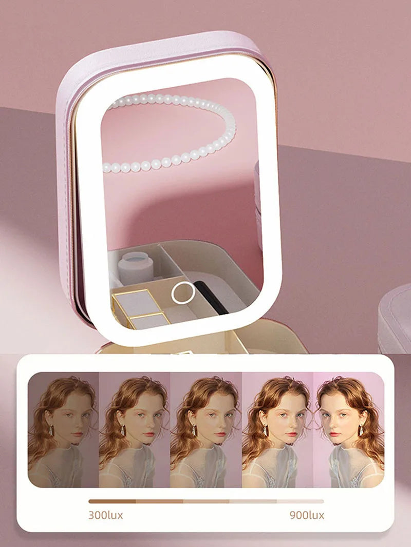 Trousse Beauté LED avec Miroir Intégré