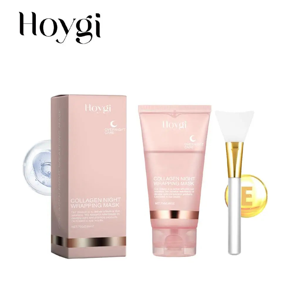 Masque Nuit Collagène – Hydratation Intense & Peau Repulpée (résout le problème de peau sèche et fatiguée)