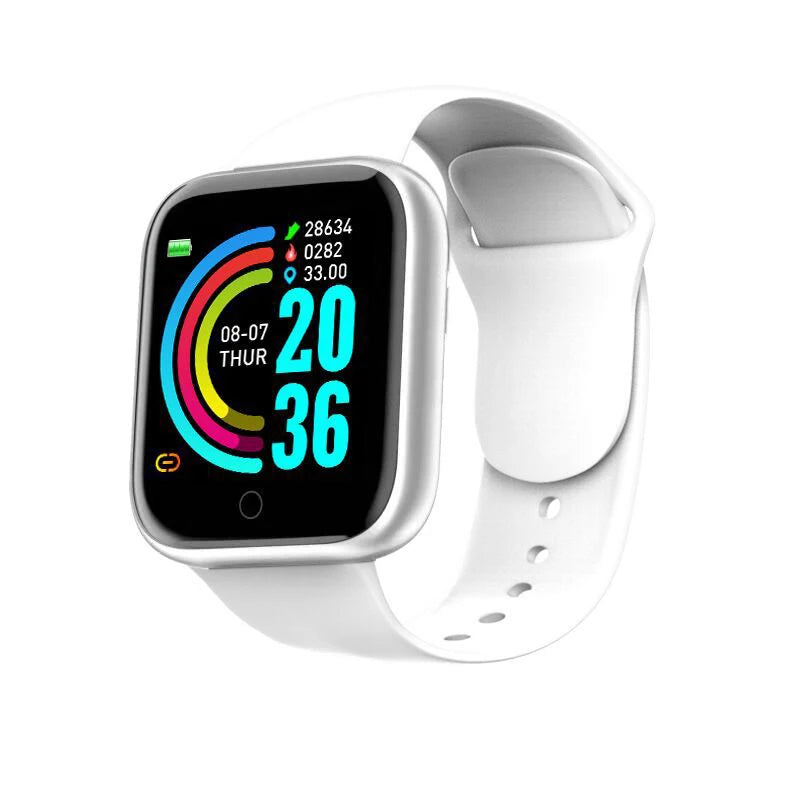 Montre intelligente multifonctionnelle pour hommes et femmes, Bluetooth, téléphone connecté, musique, fitness, bracelet de sport, moniteur de sommeil, Y68, D20
