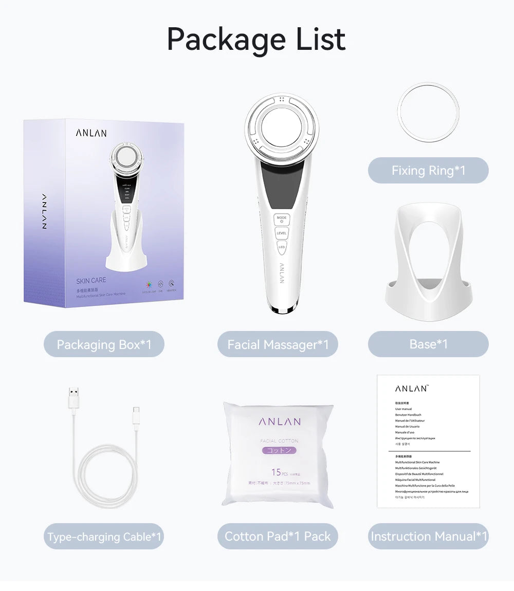 ANLAN Ohio EMS Pro – Lifting visage, rajeunissement, compresses chaud/froid