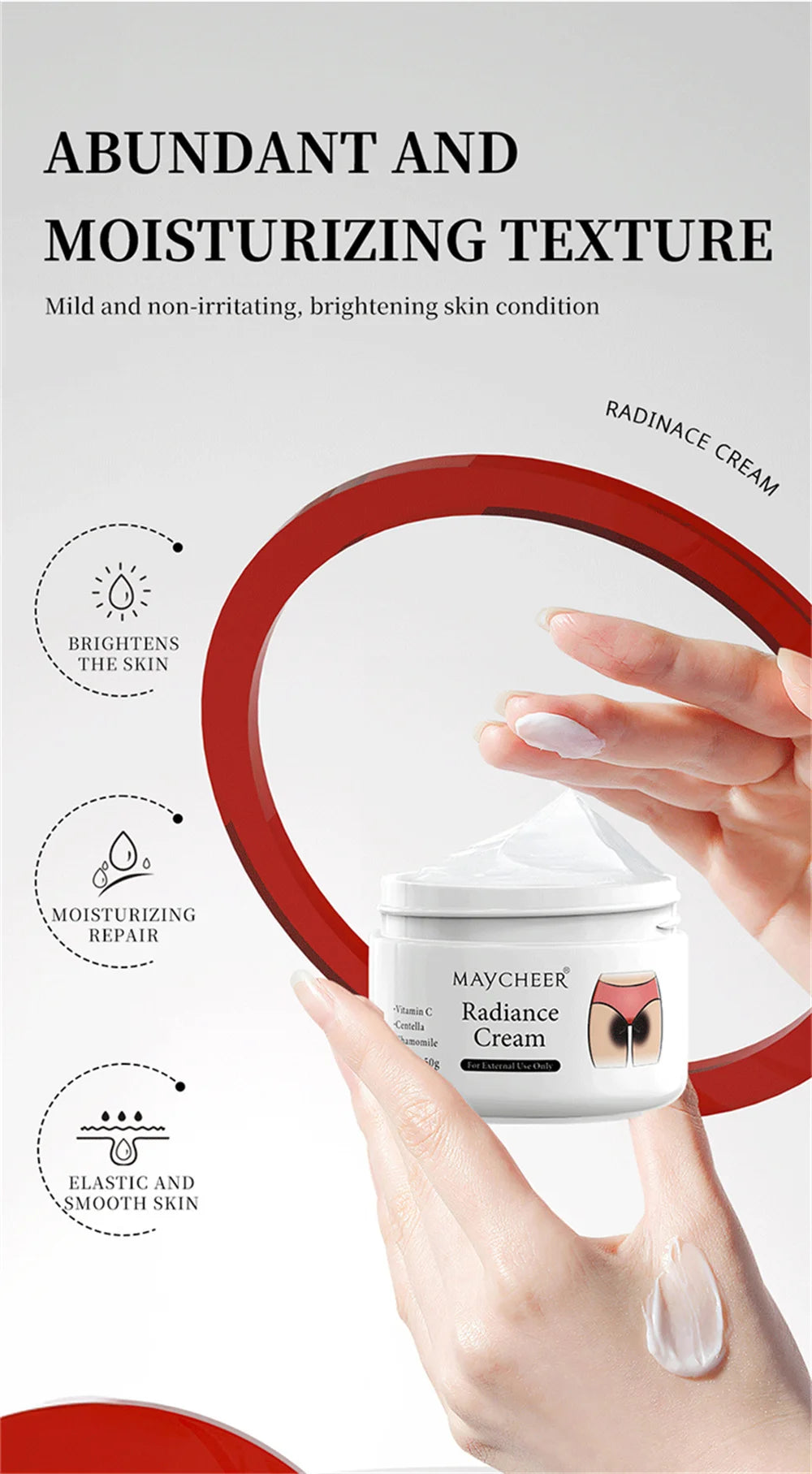 MAYCHEER – Crème pour Éliminer les Taches Sombres et Unifier le Teint | Aisselles, Genoux, Bras