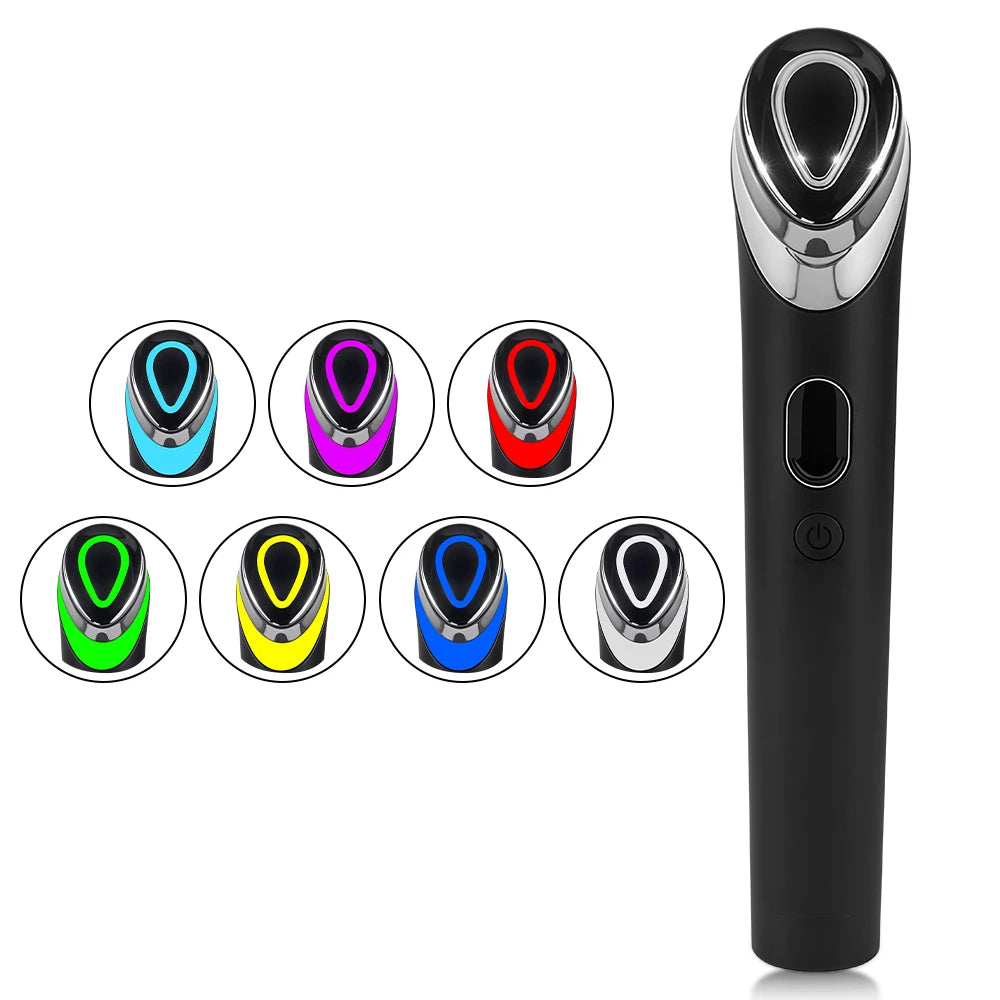Ager Booster Pro 6-en-1 – Appareil LED visage & cou, lifting et massage