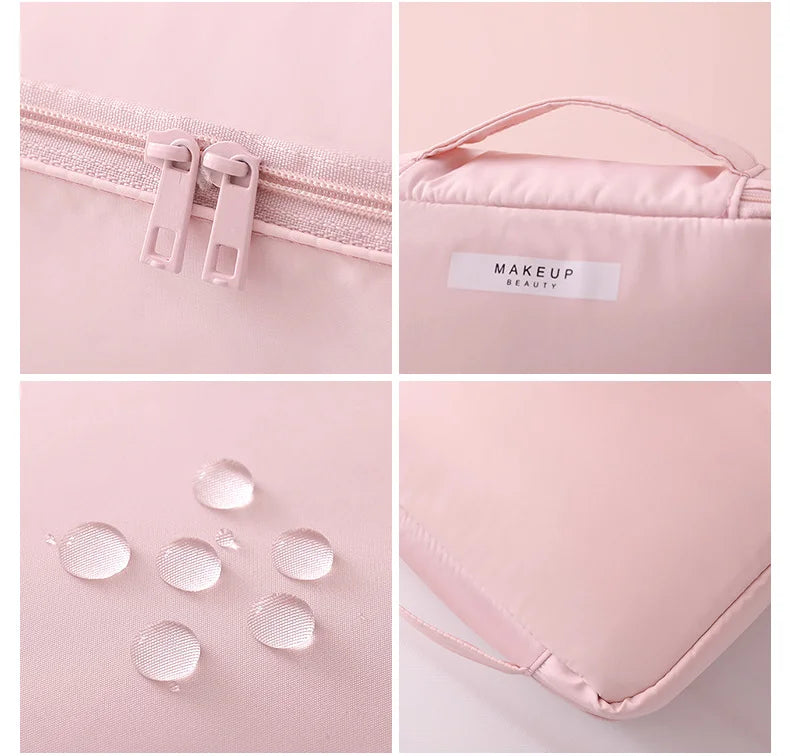 Sac à cosmétiques Portable pour femmes, Index d'apparence élevée, sac de lavage de voyage de grande capacité, sac de rangement de maquillage tridimensionnel