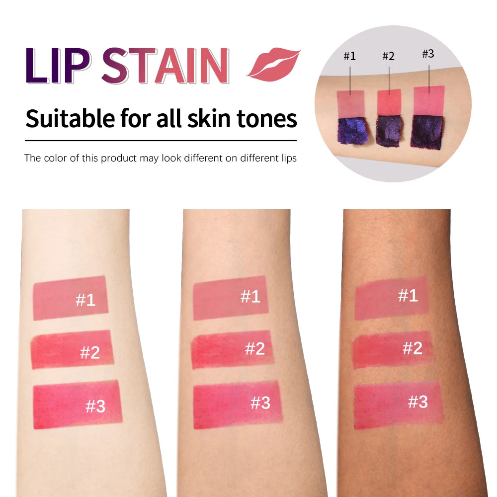 Teinte à lèvres rose imperméable longue durée, résistant à la transfert, tasse antiadhésive, teinture naturelle, cosmétiques pour femmes