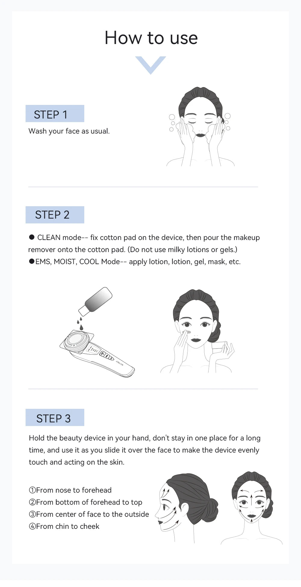 ANLAN Ohio EMS Pro – Lifting visage, rajeunissement, compresses chaud/froid