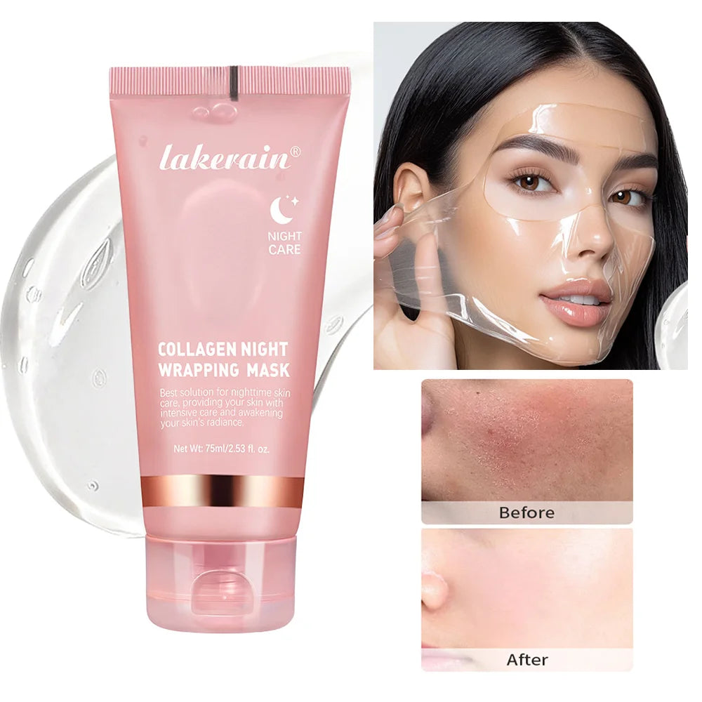 Masque coréen au collagène profond, masque pelable, Anti-rides, Lifting, soins de la peau, Bio Pack, emballage de nuit pour femme, peau de nuit