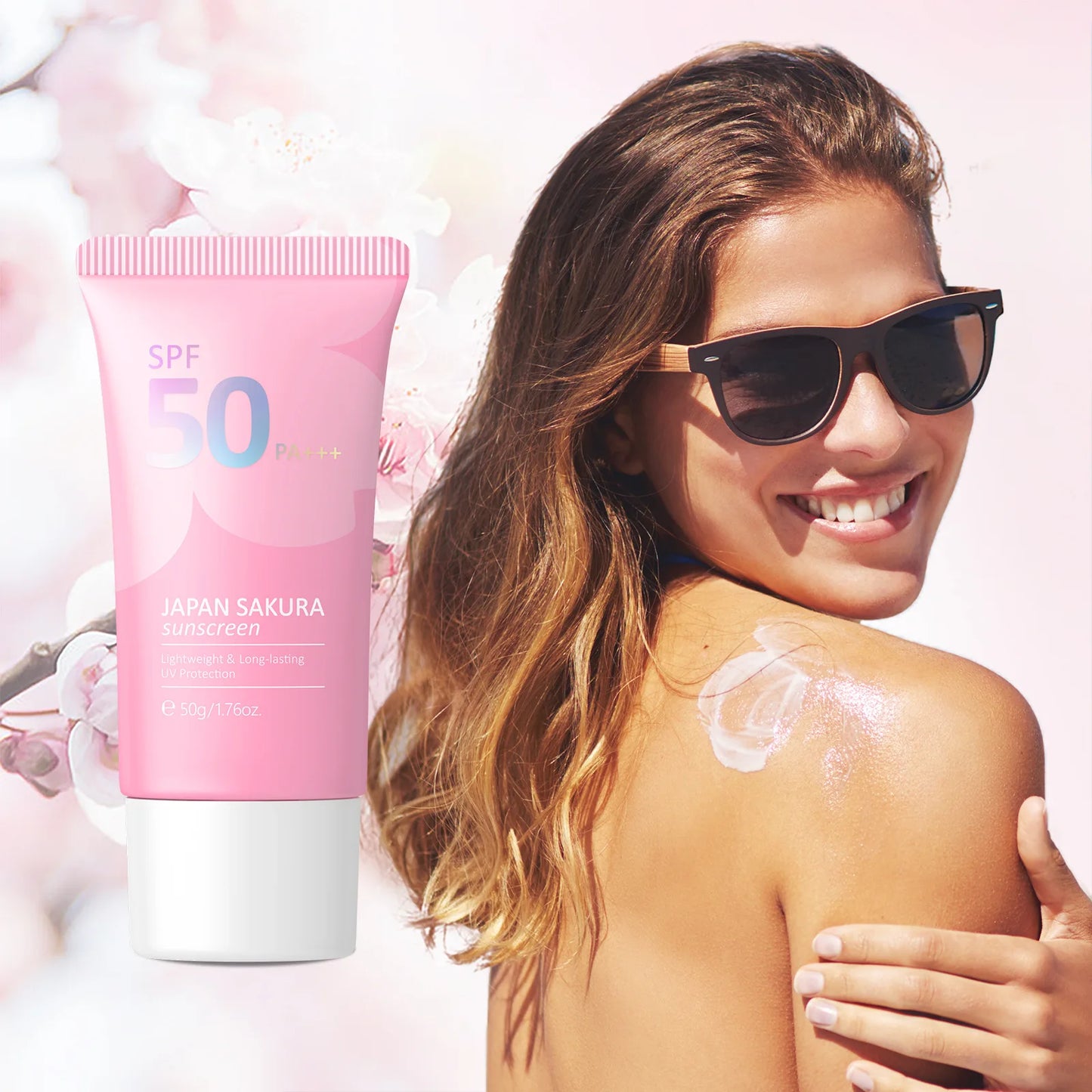Kit visage Sakura – Soins coréens 9 pièces : nettoyant, crème solaire, masque yeux