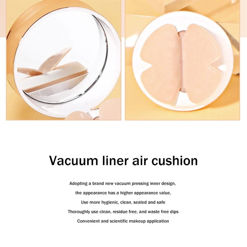BB crème à coussin d'air, bouffée de poudre de papillon, fond de teint hydratant, correcteur, blanchissant, contrôle de l'huile, imperméable, maquillage, cosmétiques
