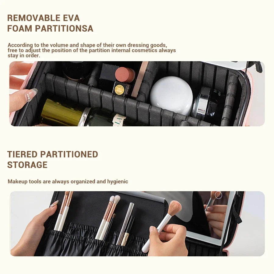 Beauty Box LED-Trousse Maquillage LED – Élégance Nomade.