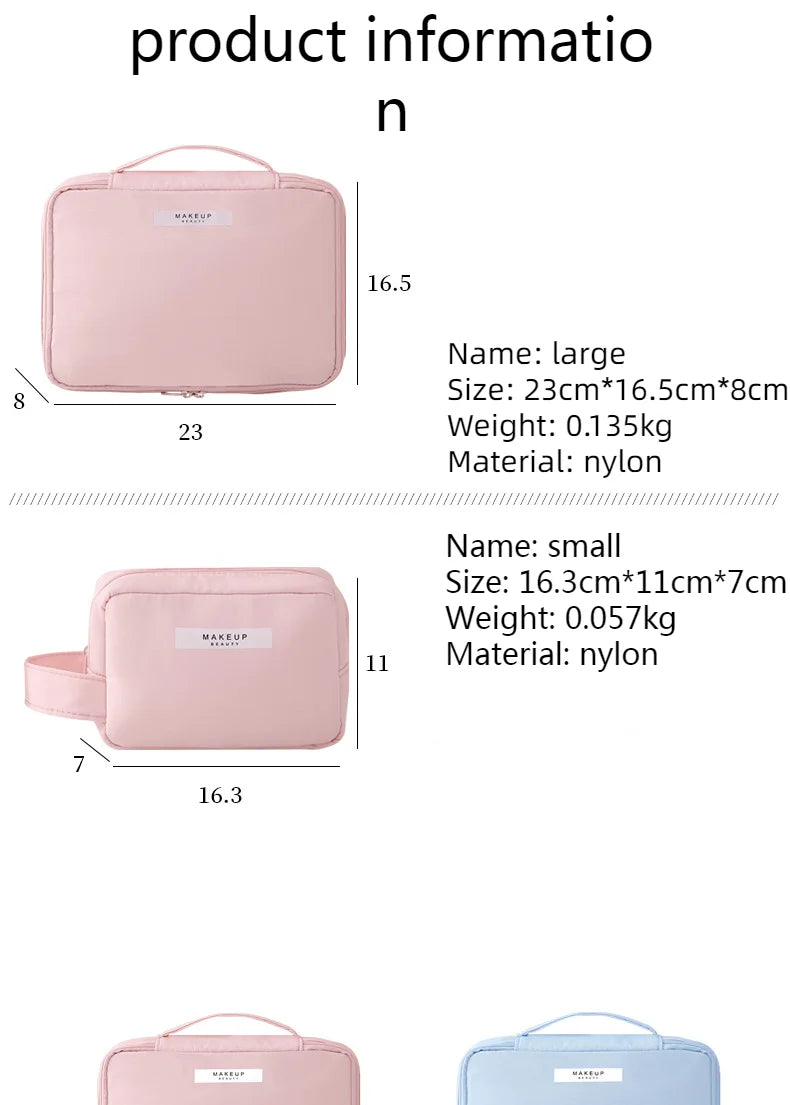 Sac à cosmétiques Portable pour femmes, Index d'apparence élevée, sac de lavage de voyage de grande capacité, sac de rangement de maquillage tridimensionnel