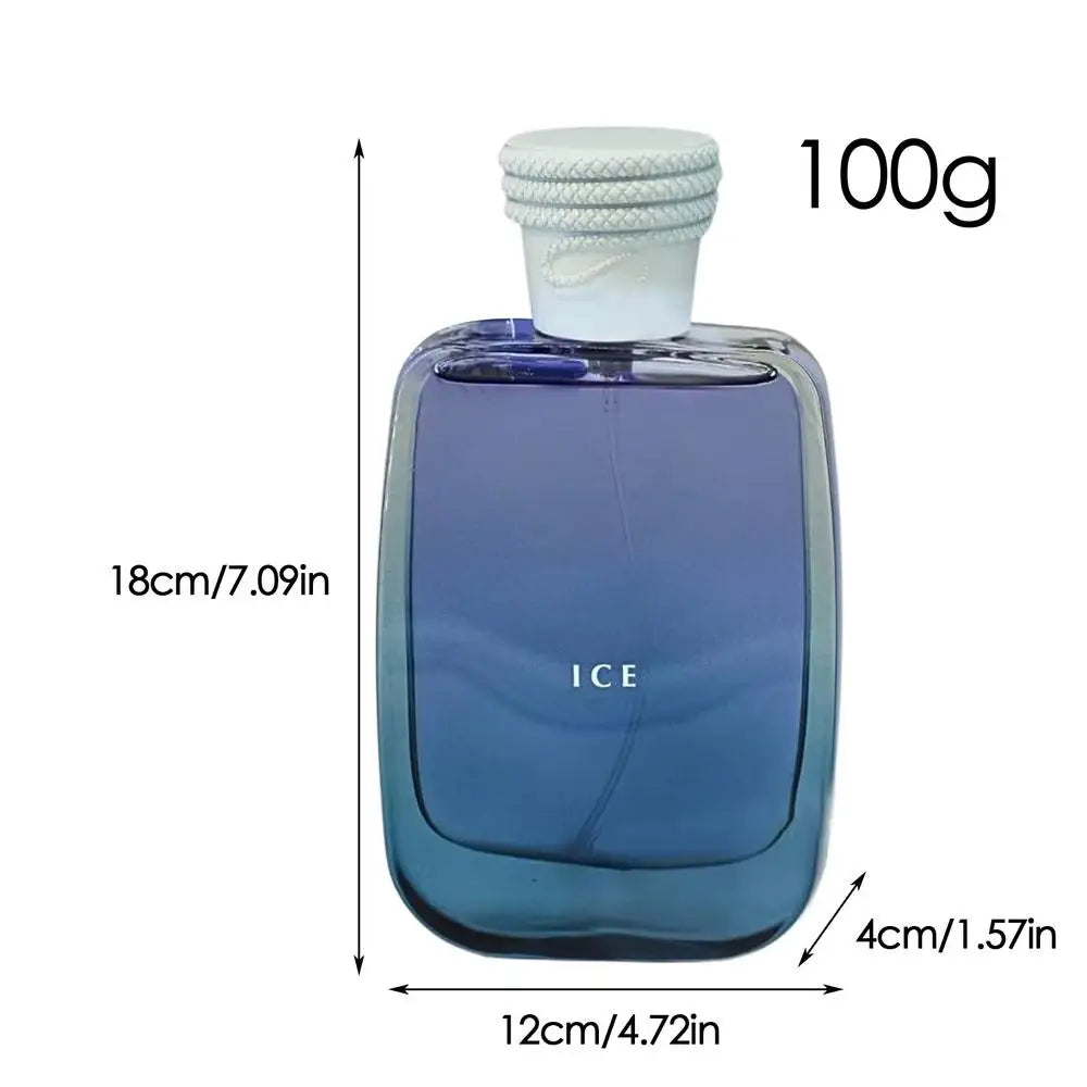 Sexuellement rafraîchissant bleu du Moyen-Orient pour homme, vaporisateur de parfum rafraîchissant, parfum léger masculin, 100ml