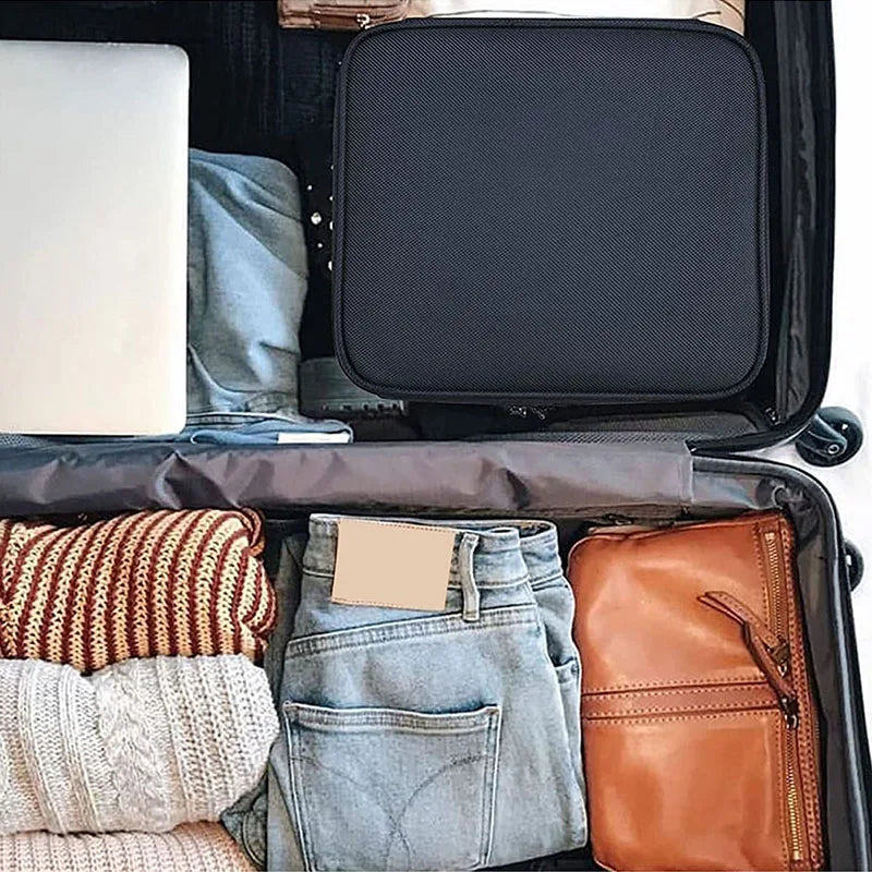 Trousse de maquillage avec miroir, brosse professionnelle, boîte de rangement d'outils de beauté pour femmes, sac à cosmétiques Portable, organisateur de manucure de voyage
