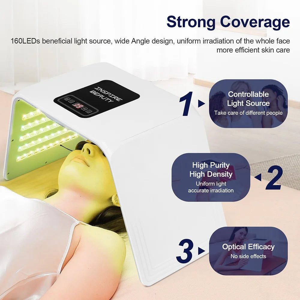 Machine à photons LED 7 couleurs avec Nano Spray Salon de beauté usage domestique visage corps masque LED Machine PDT hydratant pour la peau SPA soins de la peau