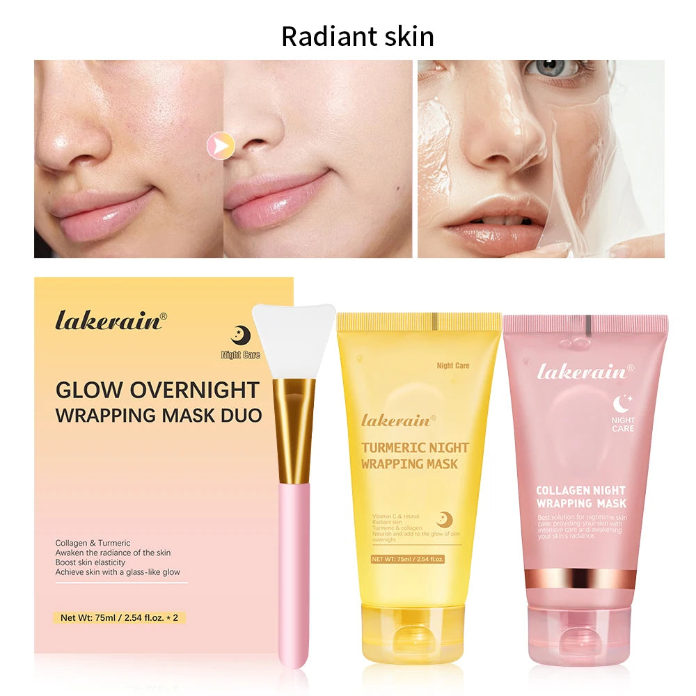 Masque coréen au collagène profond, masque pelable, Anti-rides, Lifting, soins de la peau, Bio Pack, emballage de nuit pour femme, peau de nuit