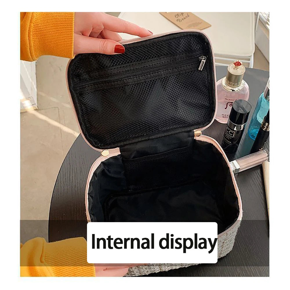 Grande capacité nouvelle sortie Portable haute valeur sac cosmétique trousse de toilette sac de rangement sac à main Simple et pratique nouveau style