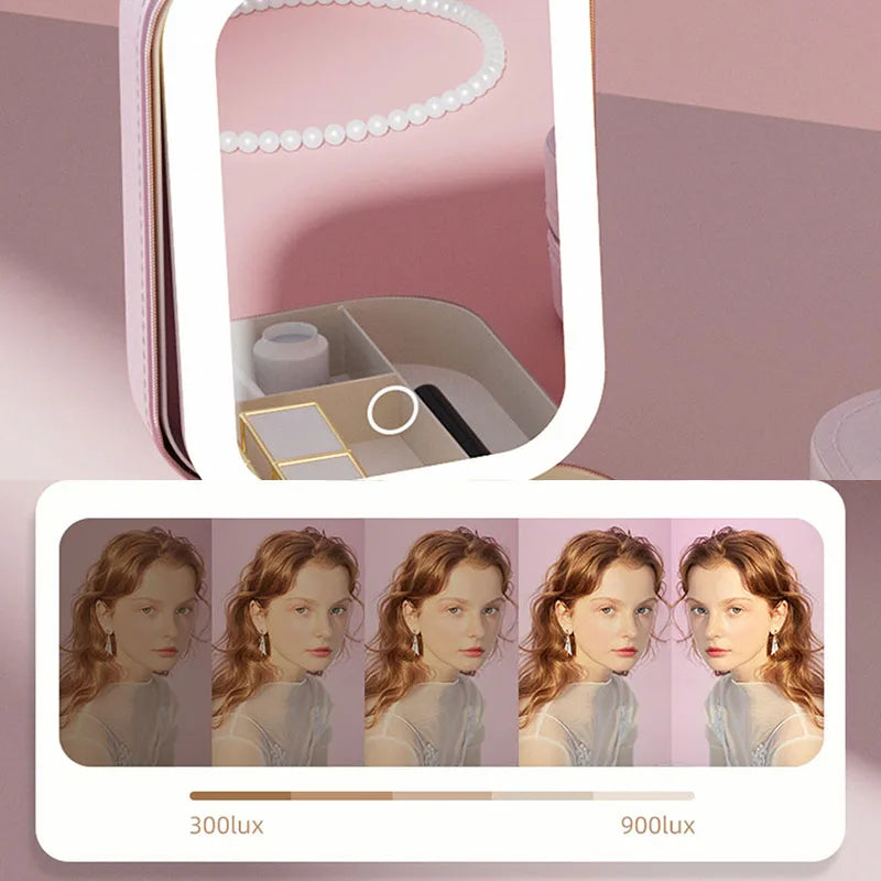 Trousse Beauté LED avec Miroir Intégré
