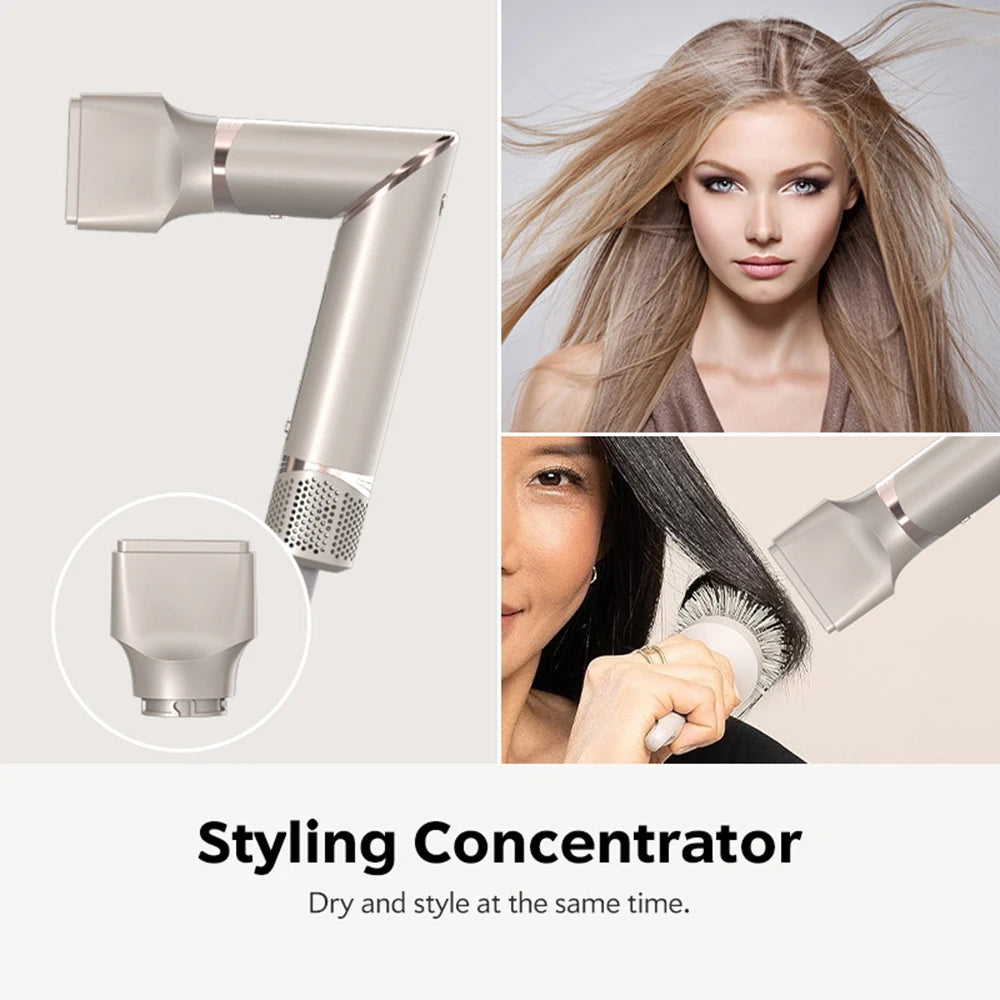 Sèche-cheveux pliant professionnel, fer à friser automatique, outils de coiffure de salon, air wrap, haute vitesse, 110000, 8 en 1