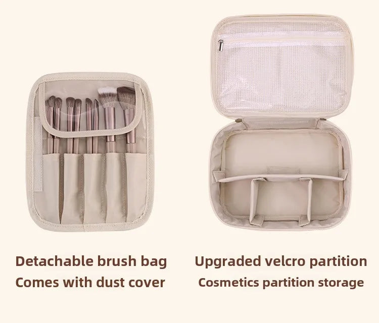 Trousse de Maquillage Femme Grande Capacité – Sac Cosmétique de Voyage Portable, Organisateur Beauté Pratique et Élégant
