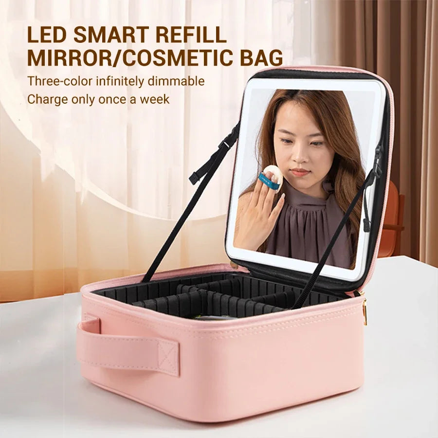 Beauty Box LED-Trousse Maquillage LED – Élégance Nomade.