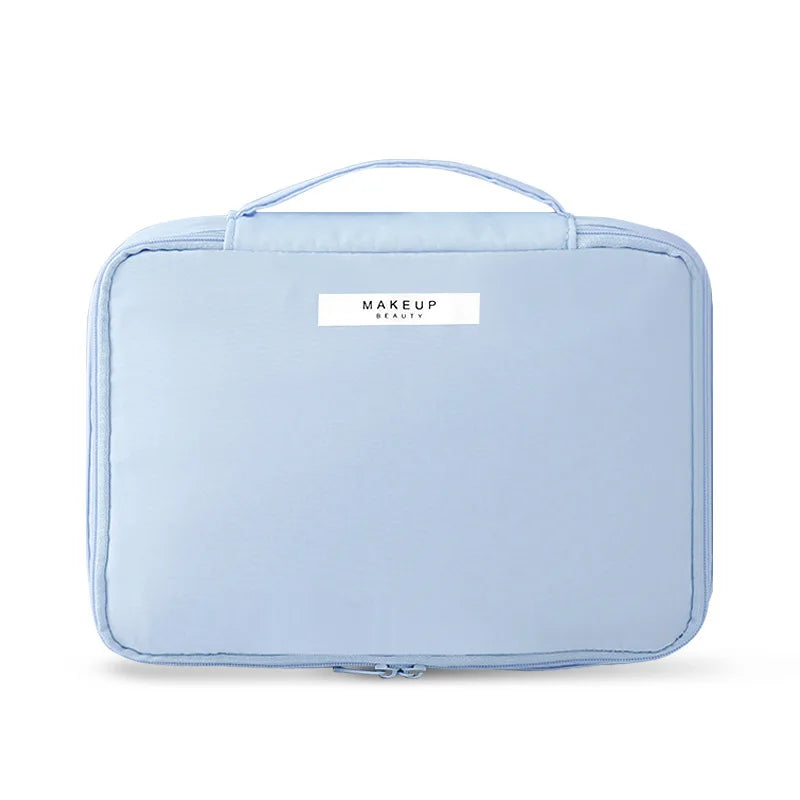 Sac à cosmétiques Portable pour femmes, Index d'apparence élevée, sac de lavage de voyage de grande capacité, sac de rangement de maquillage tridimensionnel