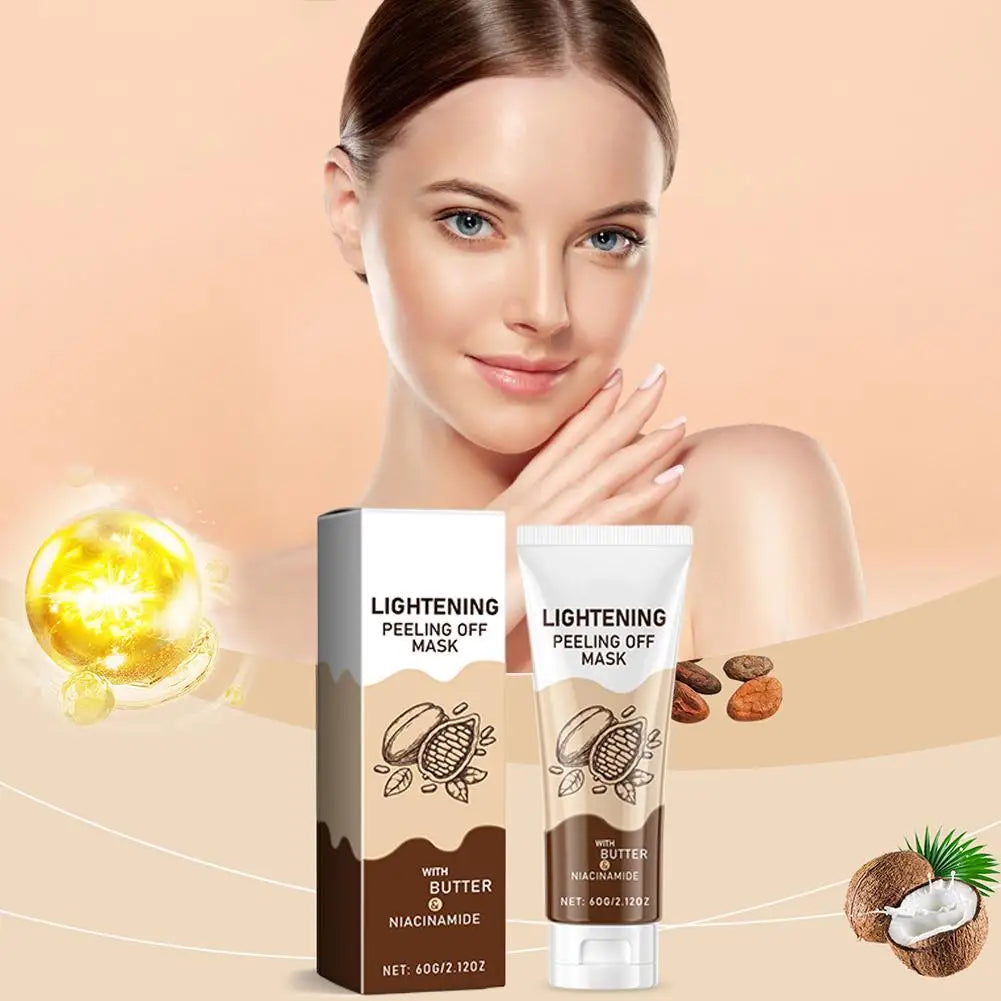 Masque peel off au collagène niacinamide, Deep Books, contrôle de l'huile, rétrécissement des pores, hydratant, lisse, soins pour la peau du visage, 60g, 100g
