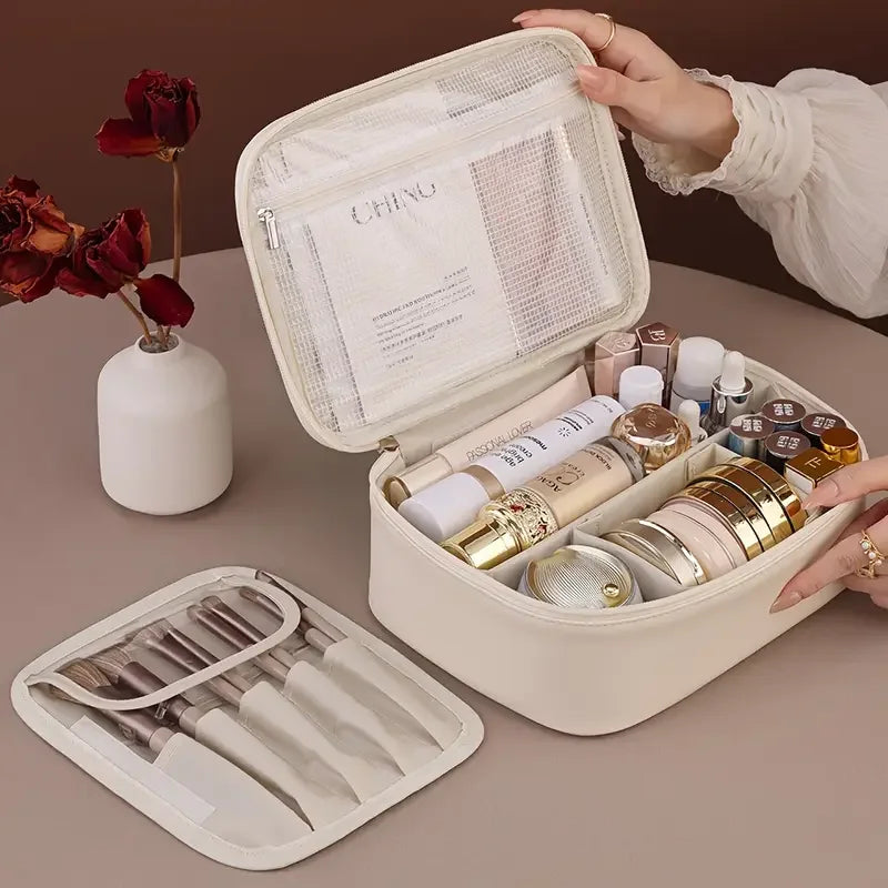 Sac de Voyage Cosmétique Étanche à Grande Capacité