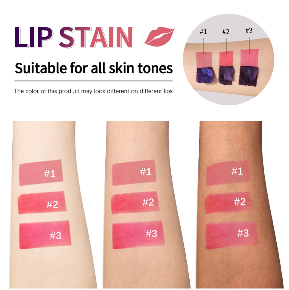 Teinte à lèvres rose imperméable longue durée, résistant à la transfert, tasse antiadhésive, teinture naturelle, cosmétiques pour femmes