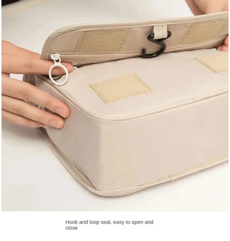 Sac de maquillage de voyage, organisateur de produits de toilette étanche, nécessaire de haute qualité pour femmes, crochet de salle de bain, pochette de lavage, sac de rangement de maquillage à crochet