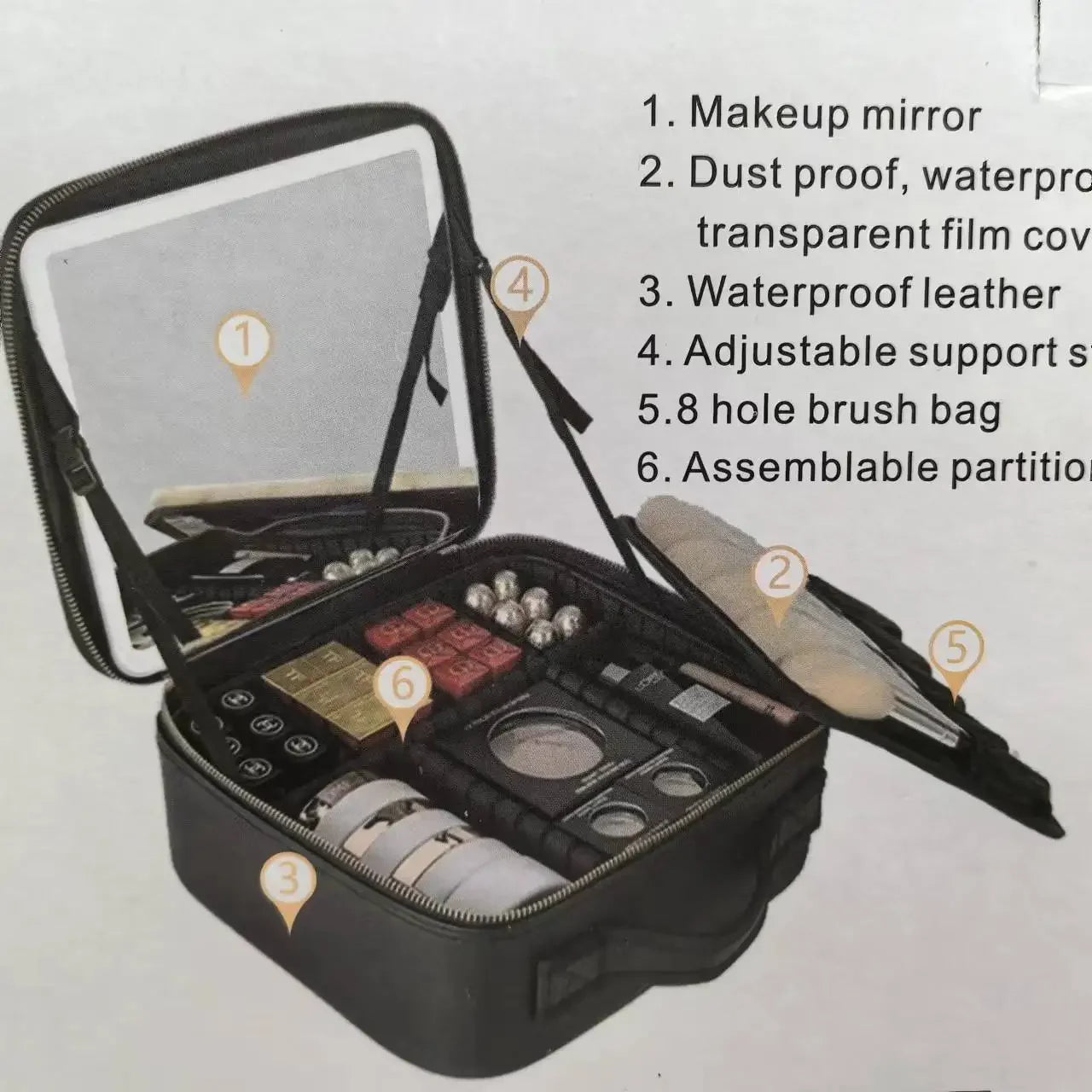 Beauty Box LED-Trousse Maquillage LED – Élégance Nomade.