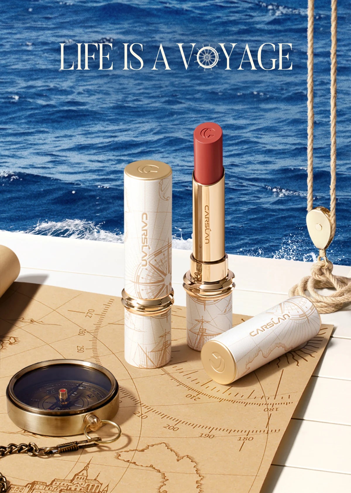 CARSLAN été Voyage limité inondation baiser rouge à lèvres aqueux hydratant Non collant mat rouge à lèvres femmes cosmétiques maquillage