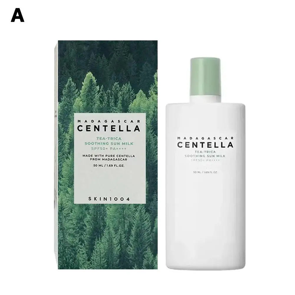 Coffret Visage Centella – Sérum, Crème Solaire & Ampoule.