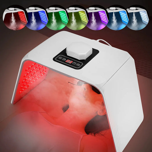 Machine à photons LED 7 couleurs avec Nano Spray Salon de beauté usage domestique visage corps masque LED Machine PDT hydratant pour la peau SPA soins de la peau