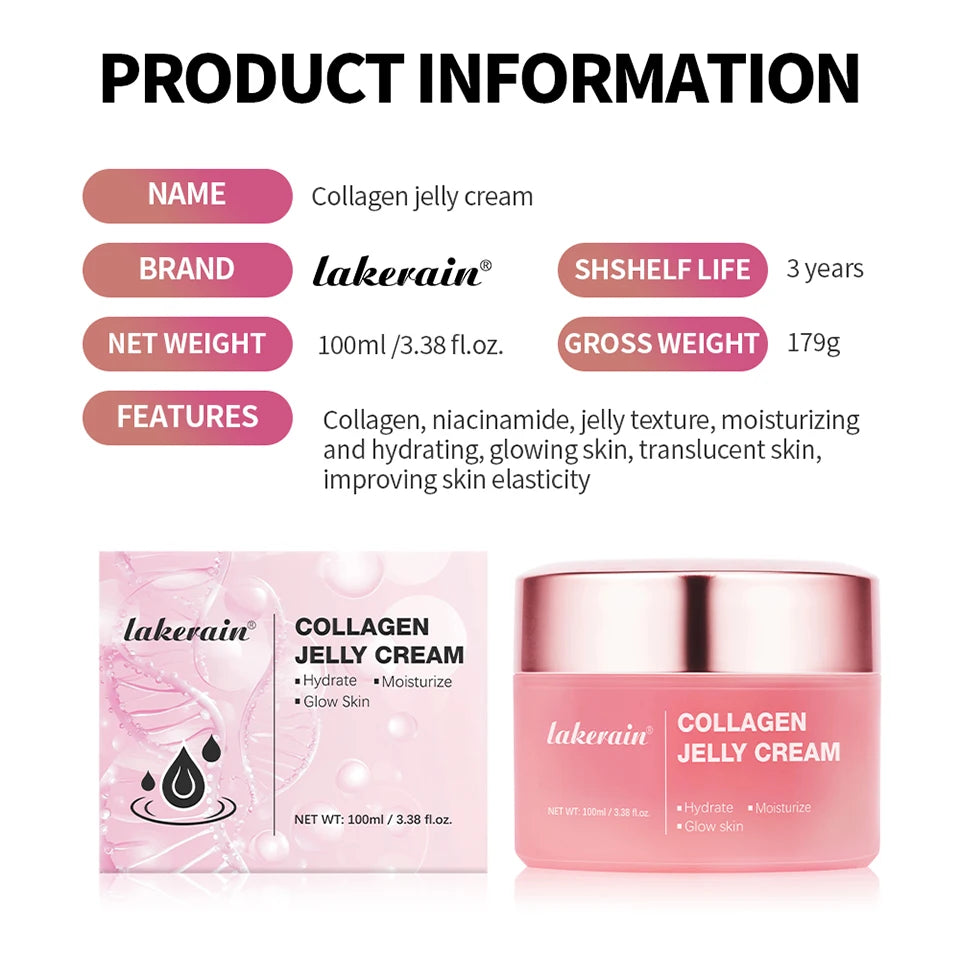 Crème collagène & niacinamide - Hydratation 24h, Glow & Lift