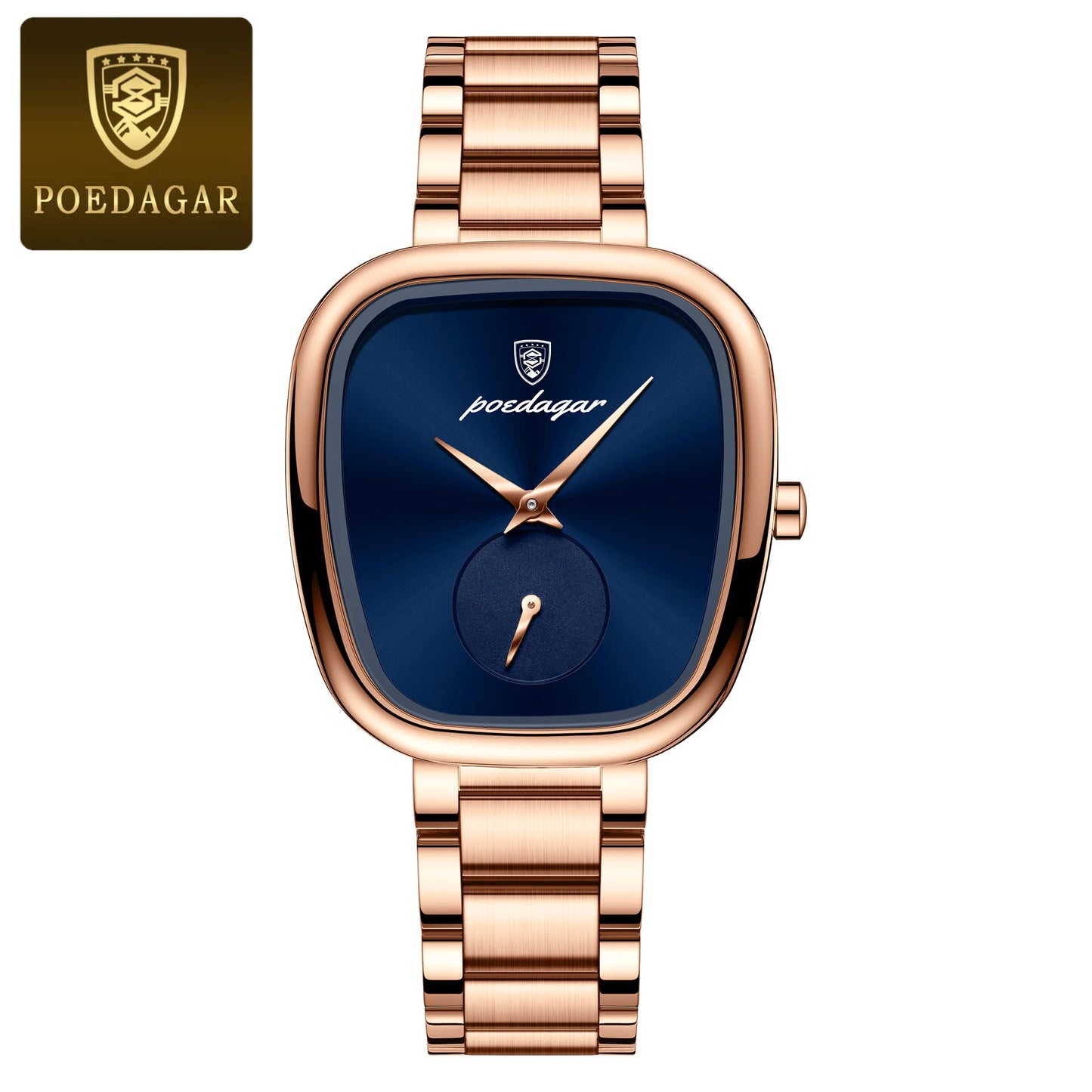 POEDAGAR montre de luxe pour femme étanche en acier inoxydable Quartz dames montre de haute qualité femmes montres élégant femme horloge